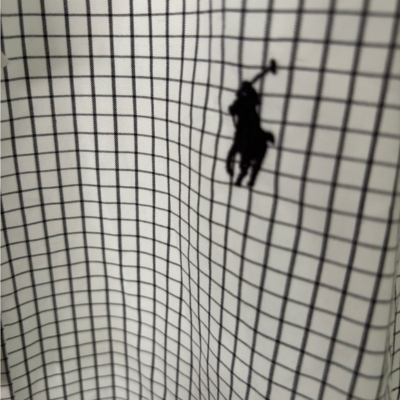 Polo by Ralph Lauren Men's Black and White Plaid Shirt size M NWT - Picture 3 of 4